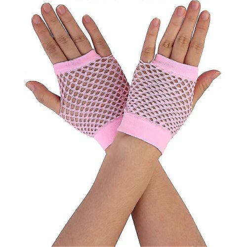 Femmes Mesh Sans Doigts 1980s Fancy Dress Party Costume Accessoires Fishnet