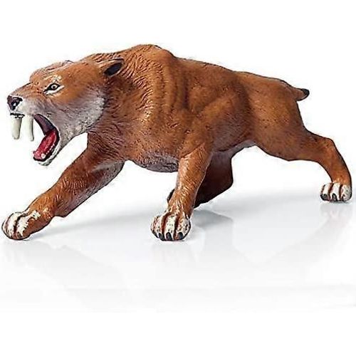 Figurine Smilodon Figurine De Chat Réaliste En Plastique Smilodon À Dents De Sabre Pour Collection Science Educational Prop