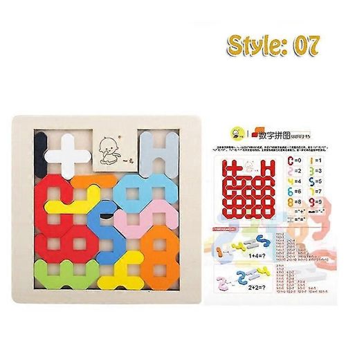 Jouets Éducatifs Pour Enfants, Jeux D'apprentissage Interactifs, Intelligence, Tetris, Puzzles En Bois, Cadeaux D'anniversaire-7