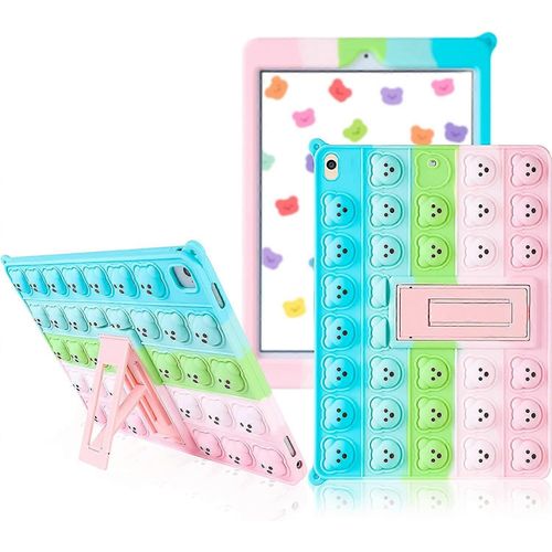 Pour Ipad Air 3 (2019) 10,5 Pouces Et Ipad Pro 10,5 (2017), Étui Cover Cases Silicone Cartoon Fun Drôle Kawaii Mignon Fidget Pour Filles Garçons Amis Teen-Color