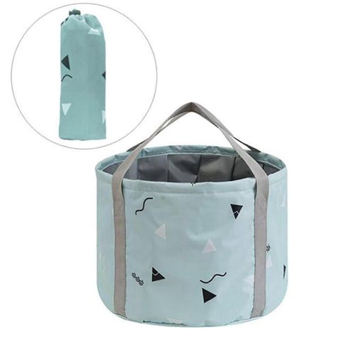 Baignoire Pliable Pour Pieds 14l Avec Poignées Pour Tremper Les Petits Pieds Des Enfants, Sac De Spa Portable Pour Les Pieds Seau Bassin Pour Le Camping De Voyage, Vert