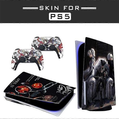 Peau Adhésive - Compatible Pour Ps5 - Housse Pour Personnaliser La Console - Film Vinyle Amovible - Qualité Hd Satinée Mate (Disque, Ff15 Bloodborne 2b)