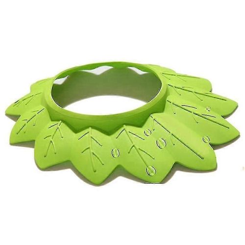 Baby Shampoo Shower Bathing Protecteur Soft Bath Cap En Forme De Feuille Chapeau De Pare-Soleil Réglable Pour Tout-Petit Bébé Enfants Enfants, Vert