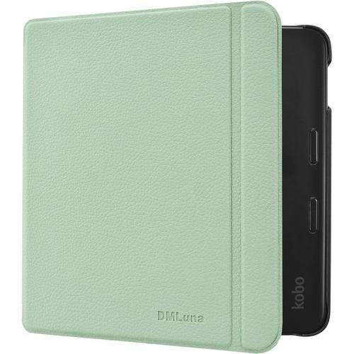 Étui Pour Kobo Libra Colour 7"" Modèle N428 2024 - Coque En Cuir Pu Avec Fonction De Mise En Veille/Réveil Automatique, Agave Green[Nou081241]