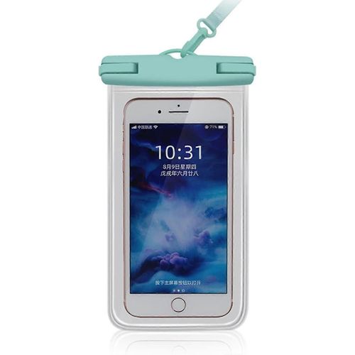Sac De Téléphone Imperméable À L¿Eau Pochette De Téléphone Transparente Forfait Sec Pour La Baignade Sur La Plage Pêche Nautique
