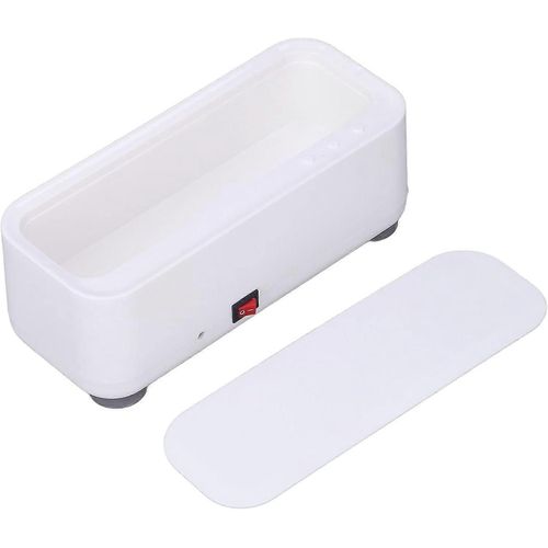 Machine de nettoyage de lunettes, machines de nettoyage à ultrasons portables Nettoyeurs soniques Nettoyeur à ultrasons 45000Hz Nettoyeurs à ultrasons ménagers pour bijoux, Ri