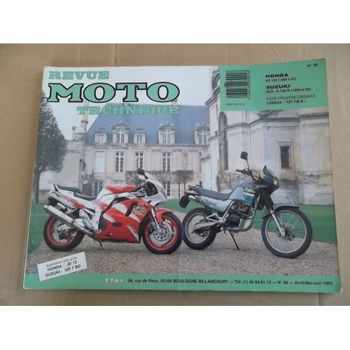 Revue Moto Technique Honda Nx 125 Et Suzuki Gsx R750 W