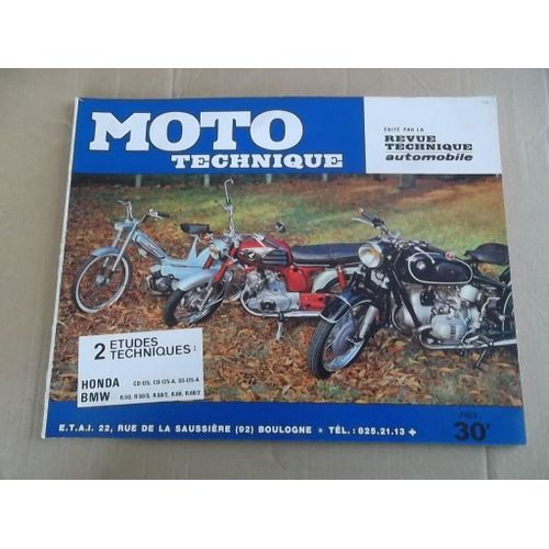Revue Moto Technique Honda Cd 125 Et Bmw R 50 - R 60