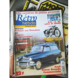 Retro Hebdo 3 De 1997 Simca 90k Commerciale,Terrot 125 Ep,Brioult,Token Rj02