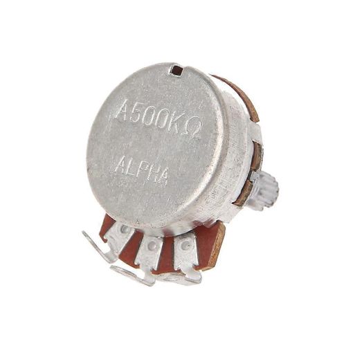 A500k Potentiomètre Pot Cannelé Guitare Électrique Effet Basse Ampli Tonalité Volume Shaf