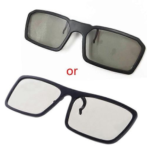 Lunettes 3D passives polarisées Lunettes stéréo noires pour la télévision Real D Cinémas 3D