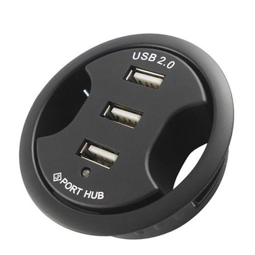 Montage sur bureau USB 2.0 Hub Desk Adapter Multi Splitter pour accessoires PC