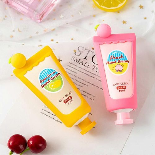 50ml Extrait De Fruits Parfum Crème Pour Les Mains Tube Dessin Animé Hydratant Réparation De La Peau