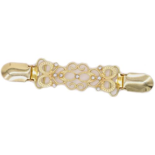 Broche À Clip Pour Pull Cravate Cardigan Pour Femme Boucle Écharpe Cristal[Q1729]