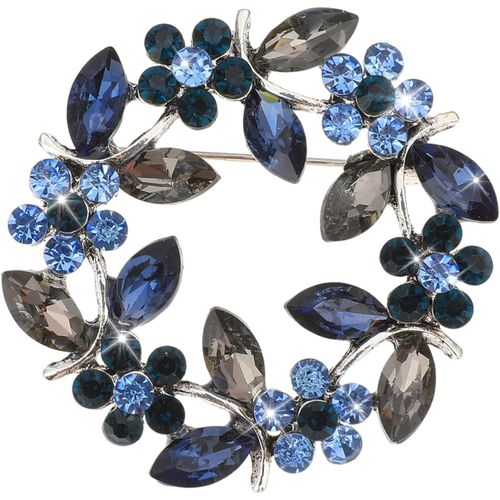 Broche En Cristal Pour Femme Guirlande De Strass Broche Elégante Pour Femme Manteau Robe Vêtements Broche De Fleur De Rose Faite À La Main[Q346]