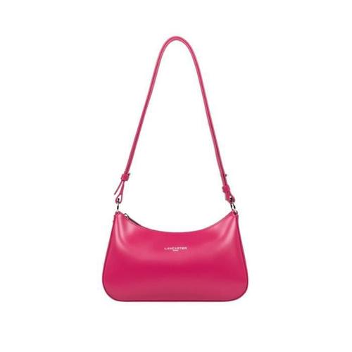 Sac porte epaule en cuir Lancaster Ref 54232 Fuschia 25*15*6 cm