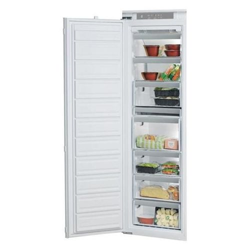 Congélateur Whirlpool AFB 18402 - vertical - encastrable - niche - 56x55x177.4 cm (lxpxh) - 209 litres - classe E - blanc