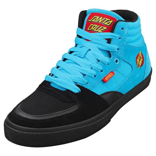 Etnies Screw Vulc Mid X Santa Cruz Baskets De Skate Noir Bleu