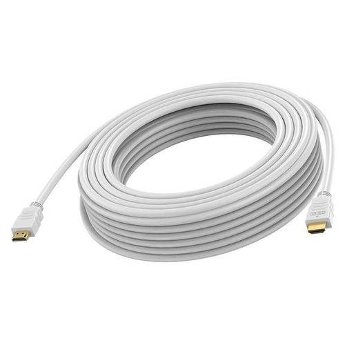 VISION - High speed - câble HDMI - HDMI mâle pour HDMI mâle - 15 m - double blindage - blanc - bande passante de 48 Gbps, support pour 8K60Hz