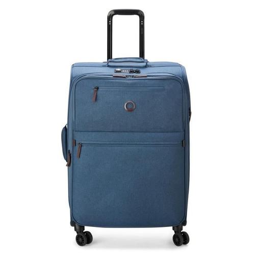 DELSEY Maubert 2.0 4 Double Rolls Expandable Trolley 69 Blue [178399] - valise valise ou bagage vendu seul