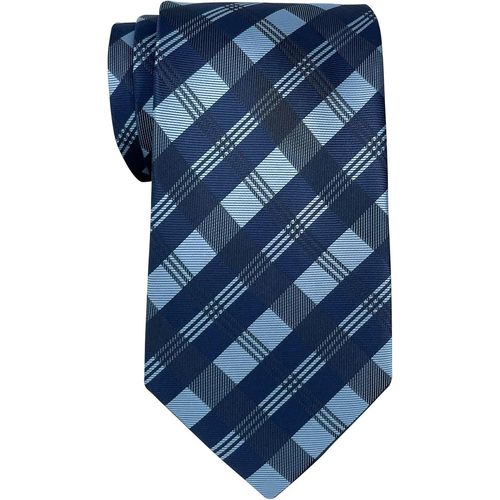Cravate Motifs Carreaux Tartan Tissée En Microfibres De
