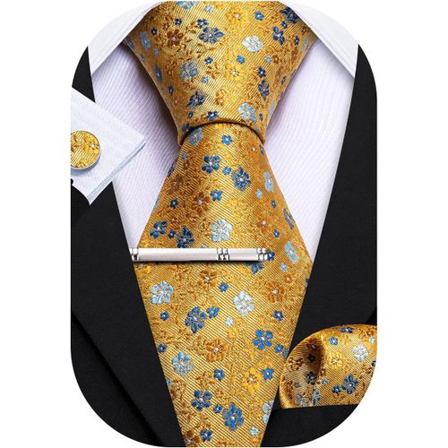 Cravate En Soie Pour Homme Motif Cachemire Floral
