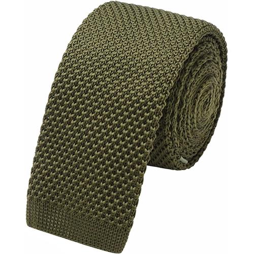 Homme 5.7cm 2.25" Étroite Tricotés Cravate Narrow Tie Cravate Fine En Tricot Style Rétro Vintage Décontracté Bureau Basique