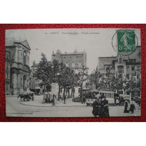 Nancy (54) - Place Saint-Jean - Temple Protestant - Carte Postale Ancienne - Cpa