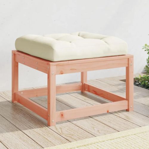 Prolenta Premium - Repose-Pied De Jardin Avec Coussins Bois Massif Douglas