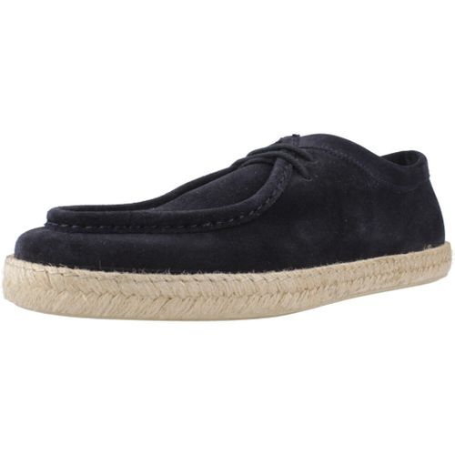 Chaussures Geox Derbies Façon Espadrille Ostuni En Daim Bleu
