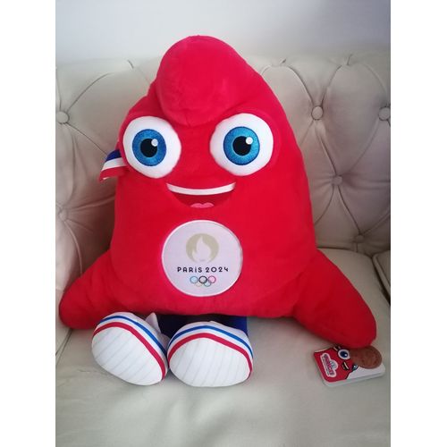 Grande Peluche Mascotte Les Phryges Jeux Olympiques Jo Paris 2024 (40 Cm Assise / 52 Cm Debout) - Gipsy Toys