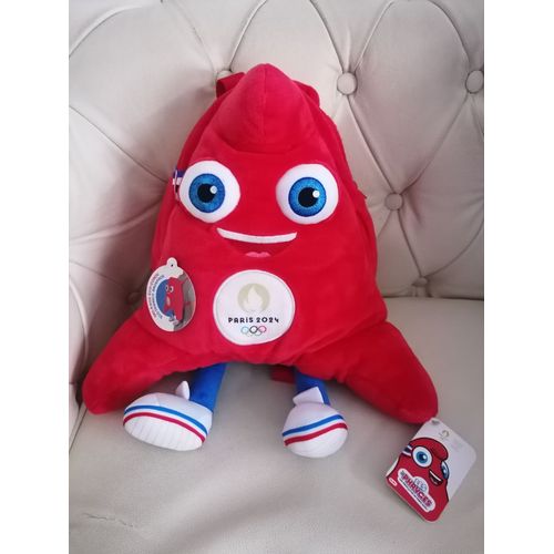 Peluche Sac À Dos Mascotte Les Phryges Jeux Olympiques Jo Paris 2024 (34 Cm) - Gipsy Toys