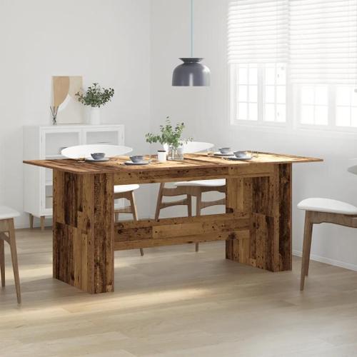 Prolenta Premium - Table À Manger Vieux Bois 180x90x76 Cm Bois D'ingénierie