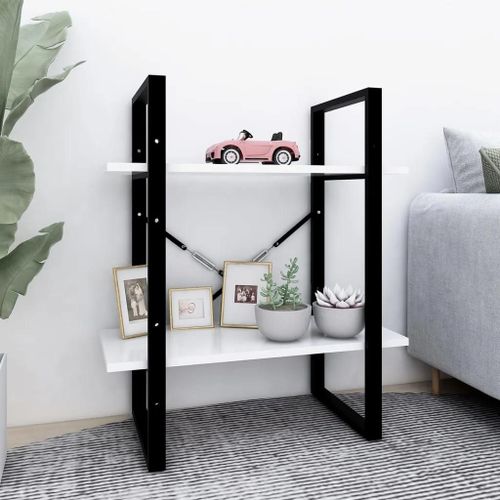 Prolenta Premium - Bibliothèque À 2 Niveaux Blanc 60x30x70 Cm Bois D'ingénierie