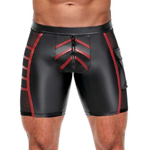 Boxer Sexy Short Avec Zip Ormeto Noir-Rouge Nek