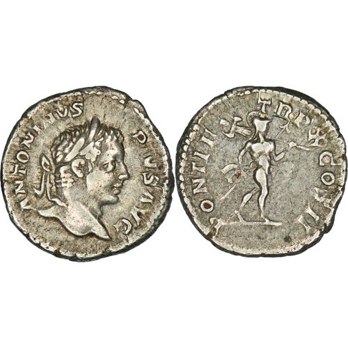 Rome - Denier - Caracalla - 214 Ad - Mars Tenant Haste Et Trophée - Ric.88 - 24-206