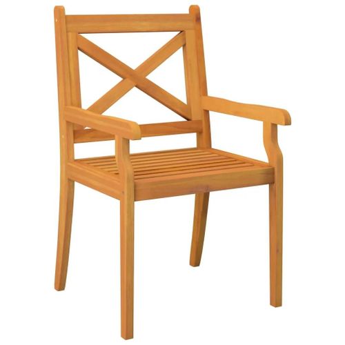 Prolenta Premium - Chaises À Manger D'extérieur Lot De 2 Bois D'acacia Massif