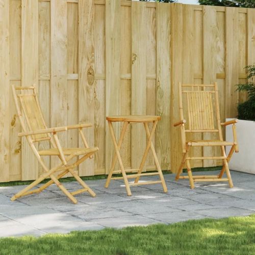 Prolenta Premium - Ensemble De Bistro 3 Pcs Bambou
