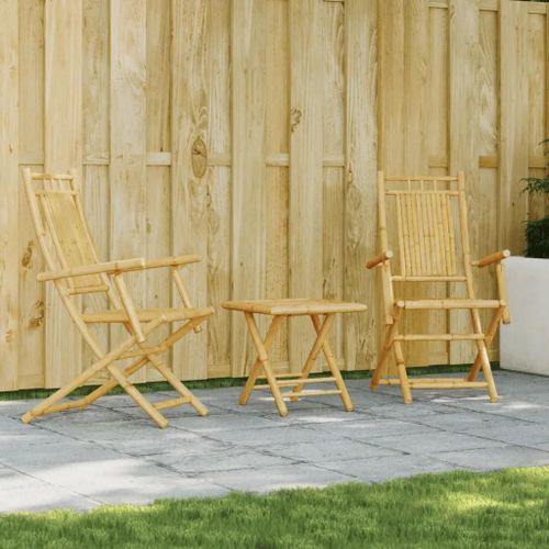 Prolenta Premium - Ensemble De Bistro 3 Pcs Bambou