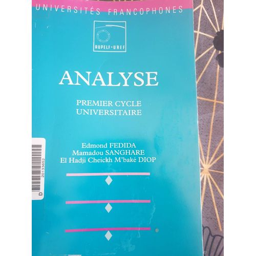 Analyse - Premier Cycle Universitaire