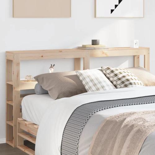 Prolenta Premium - Tête De Lit Avec Étagères 140 Cm Bois Massif De Pin