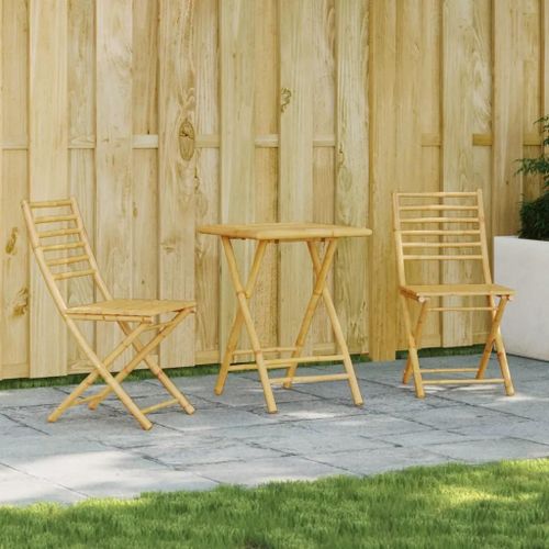 Prolenta Premium - Ensemble De Bistro 3 Pcs Bambou