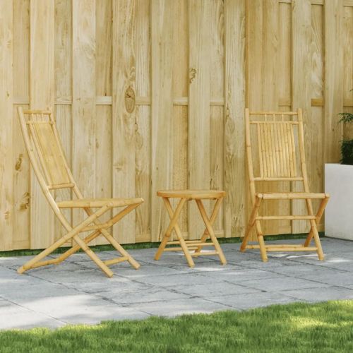 Prolenta Premium - Ensemble De Bistro 3 Pcs Bambou