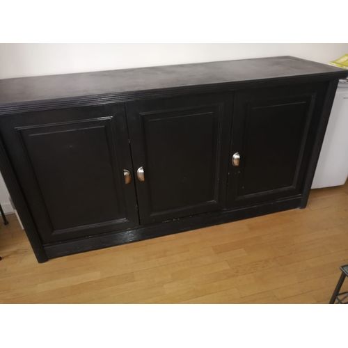 Buffet En Cérusé Noir, 3 Portes