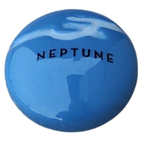 Fève Brillante Ronde Bleue Planète Neptune