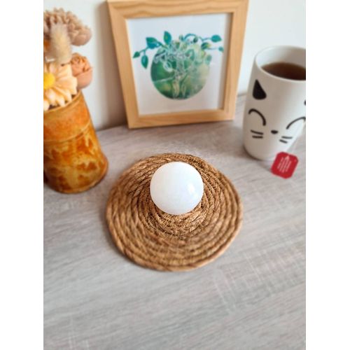 Sphère De Sélénite Blanche - 5 Cm De Diamètre