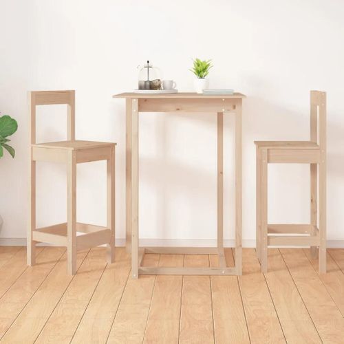 Prolenta Premium - Chaises De Bar Lot De 2 40x41,5x112 Cm Bois De Pin Solide