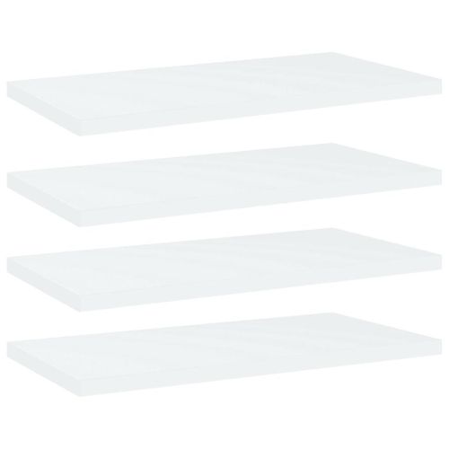 Prolenta Premium - Panneaux De Bibliothèque 4 Pcs Blanc Bois D¿Ingénierie