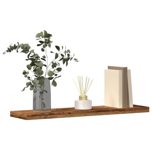 Prolenta Premium - Étagères Murales 4 Pcs Vieux Bois 40x10x1,5cm Bois D'ingénierie