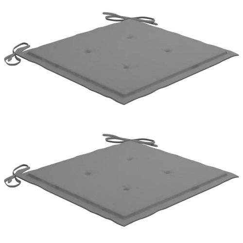 Prolenta Premium - Chaises À Manger De Jardin Avec Coussins Lot De 2 Acacia Massif